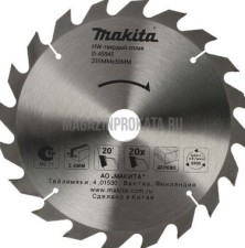 Диск пильный по дереву, 235х30/25.4/25мм, 20Т, MAKITA ( D-45945 )