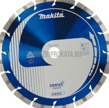 MAKITA ( B-13596 ) 400х25.4\20мм. Диск алмазный сегментный Comet Rapide, размер 400х25.4\20мм, для твердых материалов, технология Stealth, MAKITA ( B-13596 )