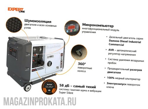 Фото 1. Дизельный генератор DAEWOO DDAE 9000SSE-3